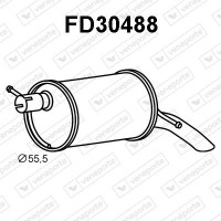 FD30488 VENEPORTE Глушник вихлопних газів кінцевий