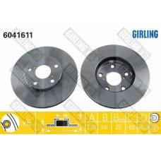6041611 GIRLING Гальмівний диск