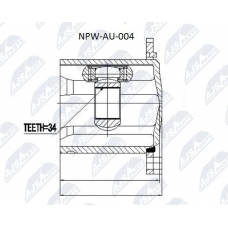 NPW-AU-004 NTY Шарнирный комплект, Привідний вал
