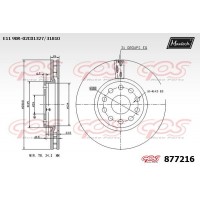 877216 MAXTECH Гальмівний диск