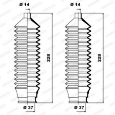 K150085 MOOG Комплект пильника рульове управління