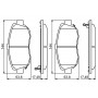 0 986 494 211 BOSCH Комплект гальмівних колодок дисковий гальм