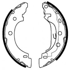 8DB 355 002-241 HELLA PAGID Комплект гальмівних колодок