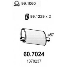 60.7024 ASSO Глушник вихлопних газів кінцевий