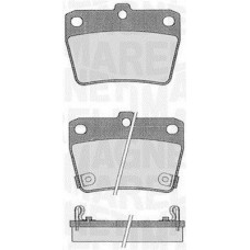 363916060578 MAGNETI MARELLI Комплект гальмівних колодок дисковий гальм