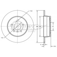 TX 72-68 TOMEX Brakes Гальмівний диск