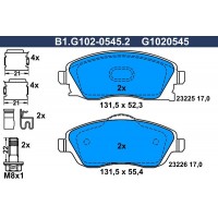 B1.G102-0545.2 GALFER Комплект гальмівних колодок дисковий гальм