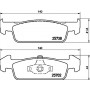 8DB 355 020-421 HELLA PAGID Комплект гальмівних колодок дисковий гальм