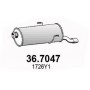 36.7047 ASSO Глушник вихлопних газів кінцевий
