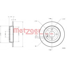 6110792 METZGER Гальмівний диск
