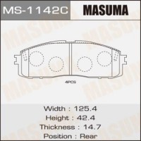 MS-1142 MASUMA Комплект гальмівних колодок