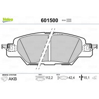 601500 VALEO КомплеК т гальмівних колодок, дискове гальмо