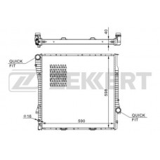 MK-1561 ZEKKERT Радіатор охолодження двигуна