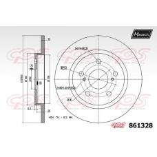 861328 MAXTECH Гальмівний диск