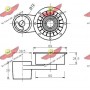 03.006DX AUTOKIT Натяжний ролик ремінь ГРМ