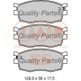 704-21072G IAP QUALITY PARTS Комплект гальмівних колодок дисковий гальм