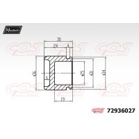 72936027 MAXTECH Поршень корпус скоби гальма