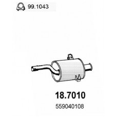 18.7010 ASSO Глушник вихлопних газів кінцевий