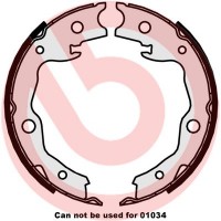 S 56 545 BREMBO Комплект гальмівних колодок, стояночная тормозная система