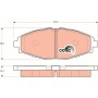 GDB3195 TRW Комплект гальмівних колодок дисковий гальм