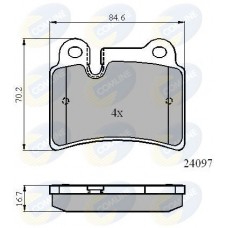CBP01728 COMLINE КомплеК т гальмівних колодок, дискове гальмо