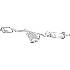292-121 BOSAL Глушник вихлопних газів кінцевий