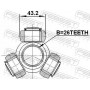 2716-S80T FEBEST Муфта с шипами, Привідний вал