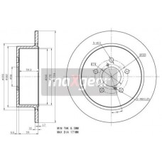 19-2356 MAXGEAR Гальмівний диск