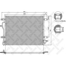 10-45071-SX STELLOX Конденсатор кондиціонера