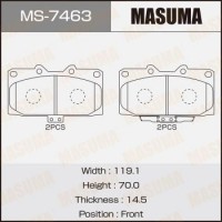 MS-7463 MASUMA Комплект гальмівних колодок