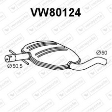 VW80124 VENEPORTE Середній глушник вихлопних газів