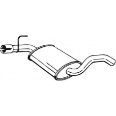 233-693 BOSAL Середній глушник вихлопних газів