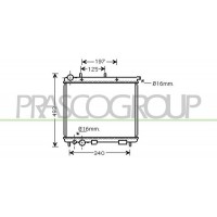 CI320R009 PRASCO Радіатор охолодження двигуна
