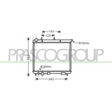 CI320R009 PRASCO Радіатор охолодження двигуна