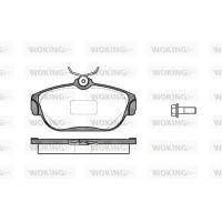 P2683.00 WOKING Комплект гальмівних колодок дисковий гальм