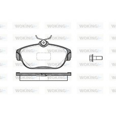P2683.00 WOKING Комплект гальмівних колодок дисковий гальм