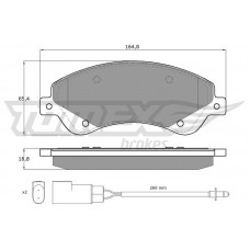 TX 14-79 TOMEX Brakes Комплект гальмівних колодок дисковий гальм