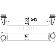 CI 189 000S MAHLE Интеркулер