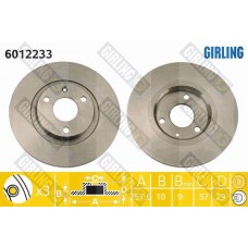 6012233 GIRLING Гальмівний диск