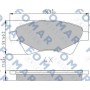 FO 908281 FOMAR Friction КомплеК т гальмівних колодок, дискове гальмо