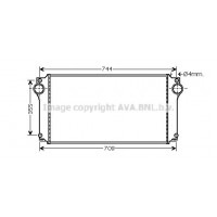 TO4362 AVA QUALITY COOLING Интеркулер