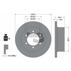 BDS1975 BENDIX Braking Гальмівний диск