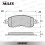 E500602 MILES Комплект гальмівних колодок дисковий гальм
