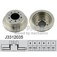 J3312035 NIPPARTS Гальмівний диск