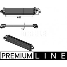 CI 190 000P MAHLE Интеркулер