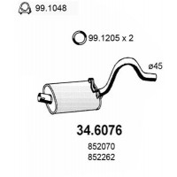 34.6076 ASSO Середній глушник вихлопних газів