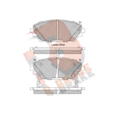 RB2364 R BRAKE Комплект гальмівних колодок дисковий гальм
