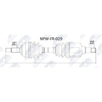 NPW-FR-029 NTY Привідний вал