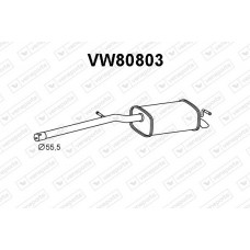 VW80803 VENEPORTE Глушник вихлопних газів кінцевий