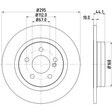 8DD 355 119-421 HELLA Гальмівний диск